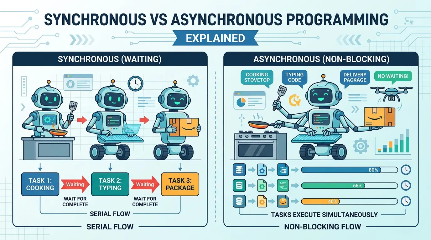 Metafora programowania asynchronicznego - wielozadaniowość
